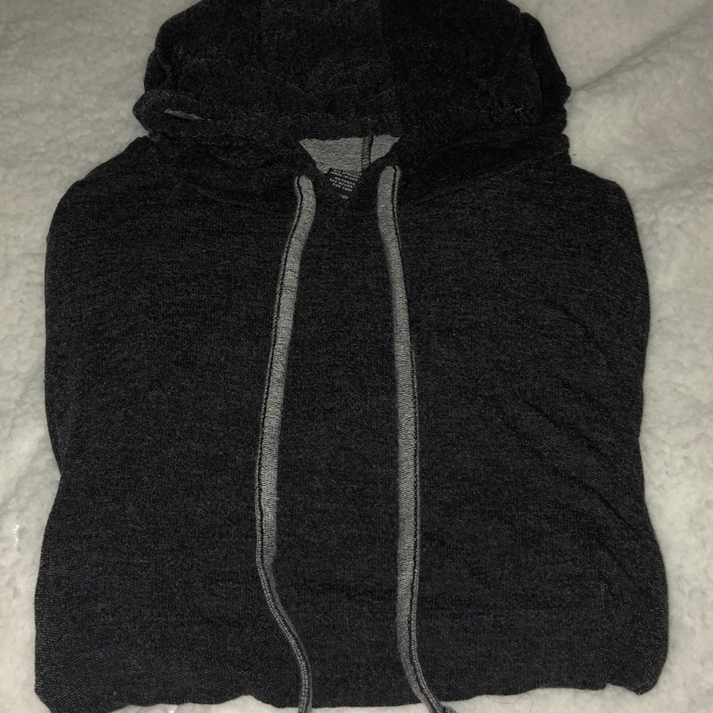 black and grey sweater
